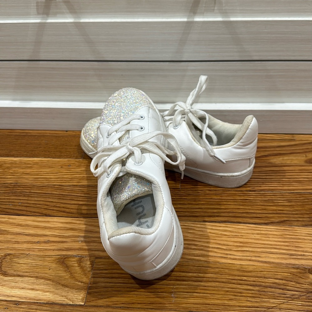 White sparkly sneakers. Schuh brand